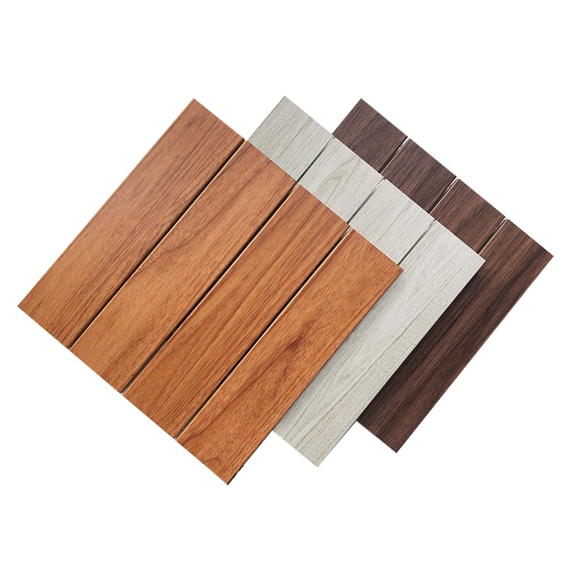 Composite Wood FloorInterlocking Decking Tiles with Plastic BaseOutdoor Floor Tiles