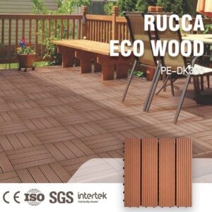 Wpc Diy Board Decking Tile Wood Plastic Composite Wpc PE Decking Flooring Engineered Wood Flooring Easy Install