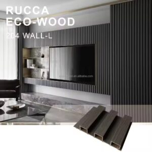 Factory Indoor Decor Wood Plastic Composite Pvc Coating Cladding Fluted Wall Board Interior Wpc Wall Panel