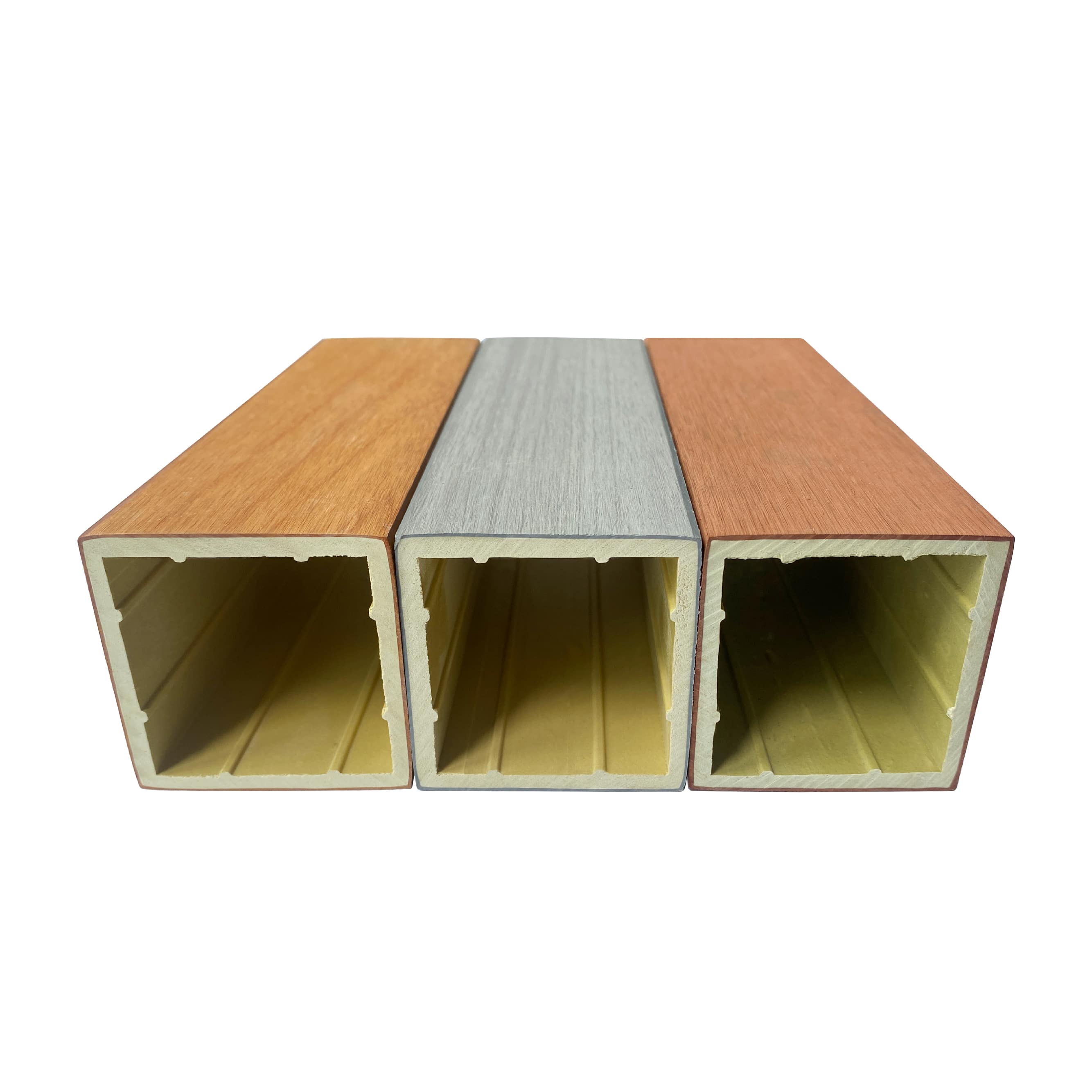 Foshan Rucca Wood Composite Timber , wood decoration cheap building materials decor