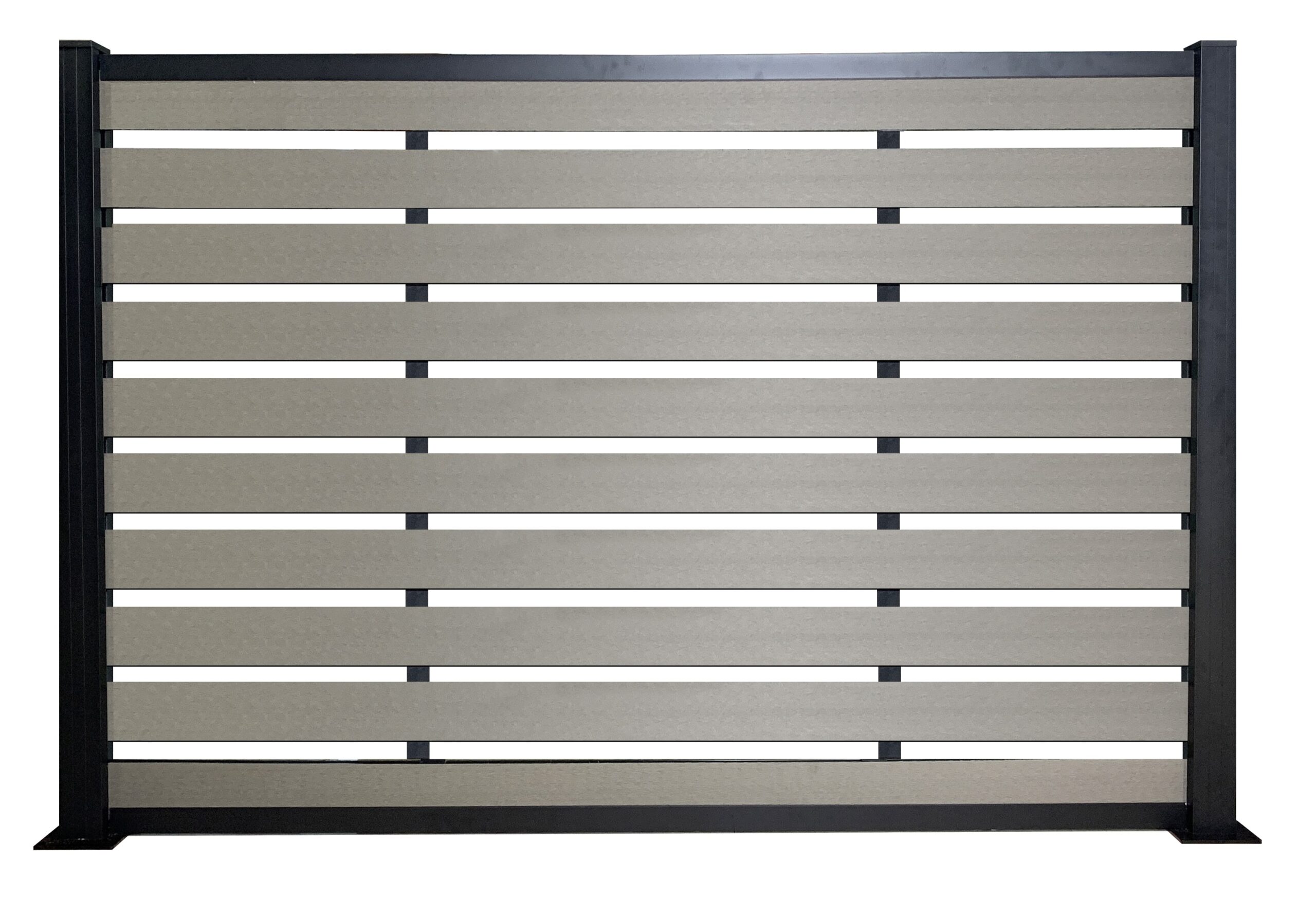 RUCCA Composite Wood Garden Wpc Fence Panels Low Maintenance Full And Half Privacy Fence