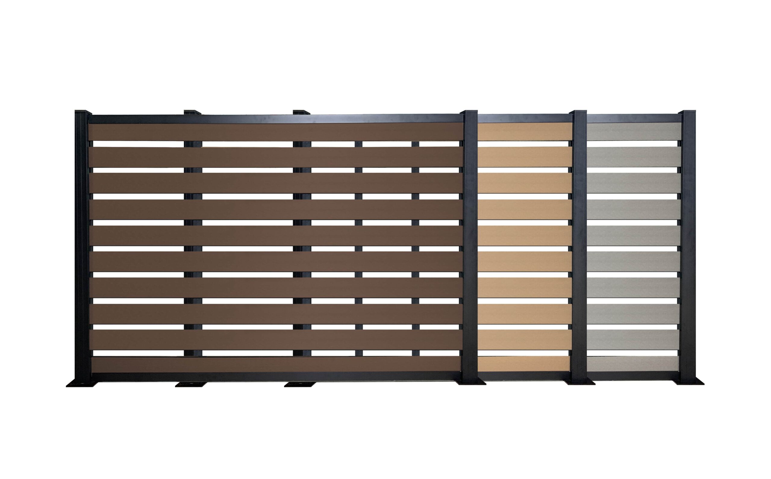 RUCCA Fence Composite Wood Garden Wpc Fence Panels Low Maintenance Full And Half Privacy Fence