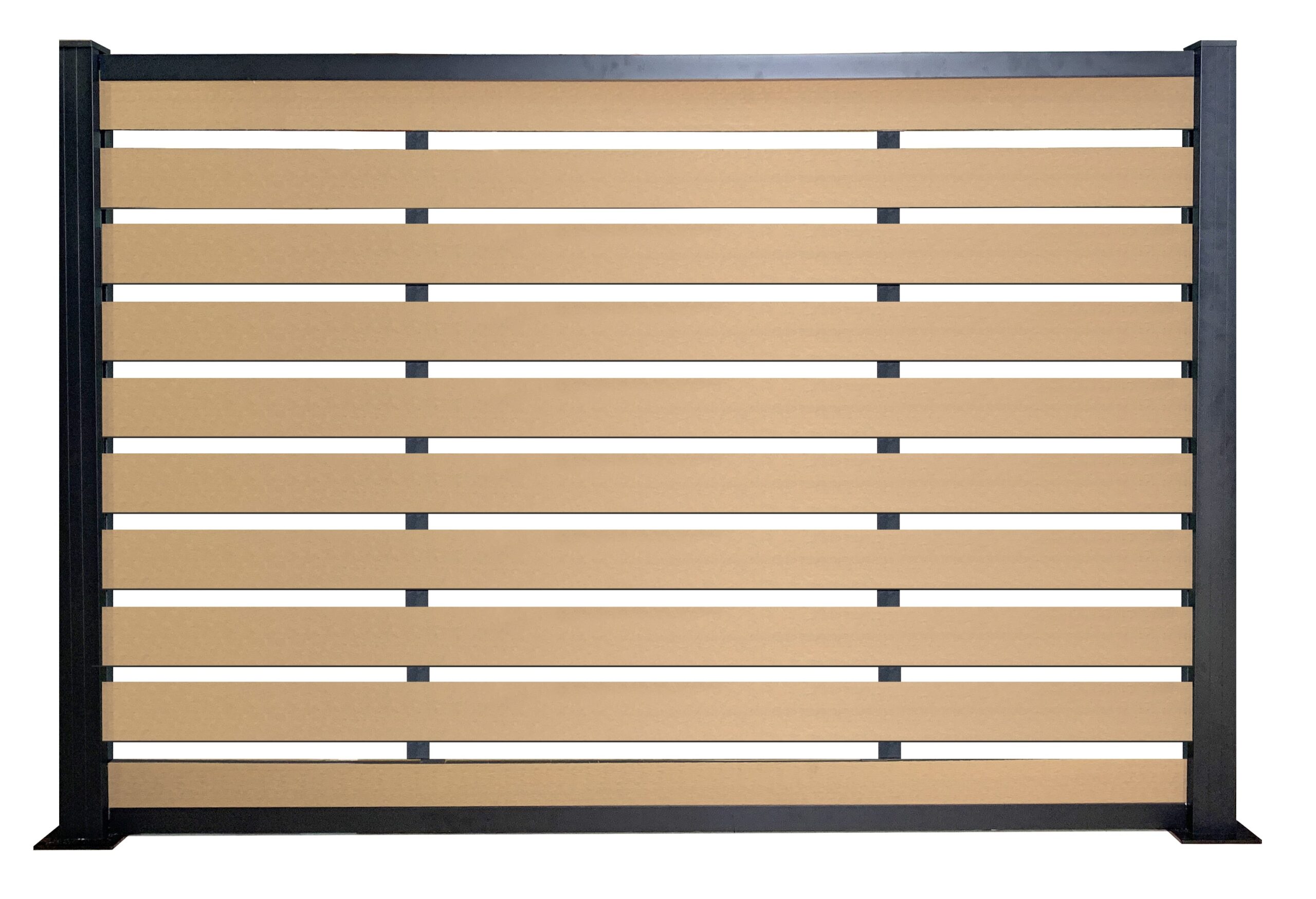 RUCCA Fence Wood Garden Wpc Fence Panels Low Maintenance Full And Half Privacy Fence