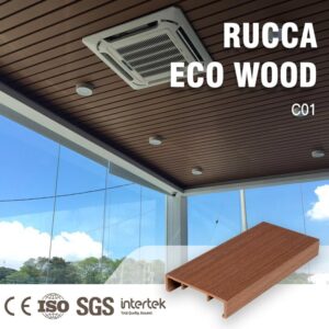 Foshan Rucca WPC Composite Ceiling Design ,Waterproof Suspended Ceiling For Residential