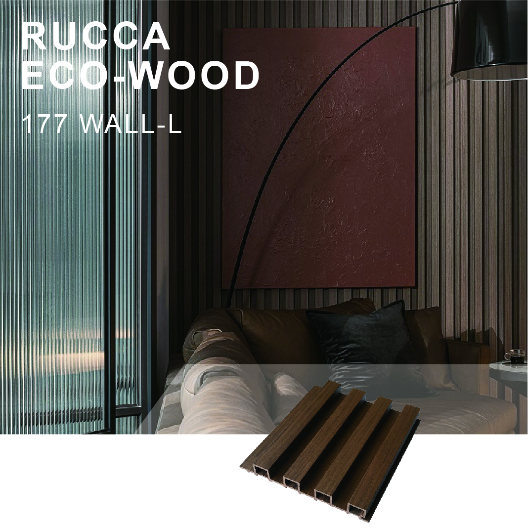 Rucca wood plastic composite wall panels, interior decoration for prefab homes, 17721.5mm building materials