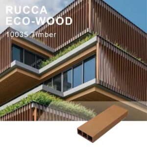 Wood Composite Hollow Timber for Outdoor Wall Decor China Supplier WPC Wood Plastic Composite Hollow Timber Tube
